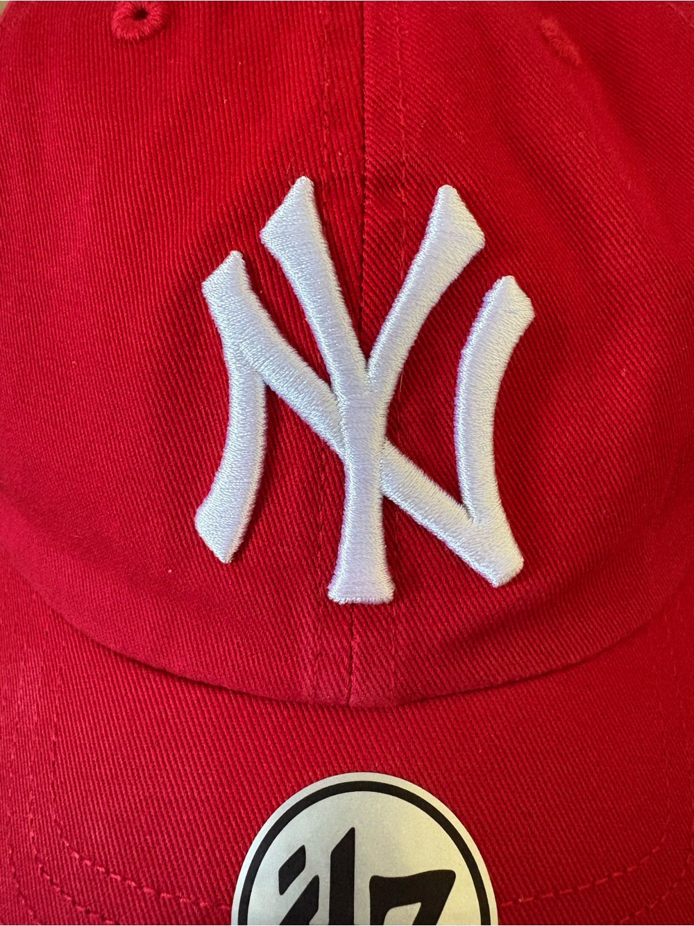 47® Red New York Yankees Adjustable Baseball Cap - Picture 5 of 5